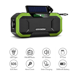 Solar  Phone Charger SOS Alarming Outdoor Survival Power Bank