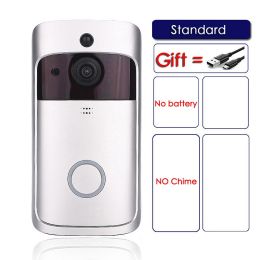 EKEN V5 Smart WiFi Video Doorbell Camera Visual Intercom With Chime Night vision IP Door Bell Wireless Home Security Camera - Standard - US plug