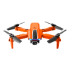 S65 Drone No Camera WiFi Collapsible RC Quadcopter Helicopter Toy-Black-1 Battery - Dual Camera 4K - Orange/3 Batteries