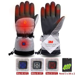 Winter Gloves 3M Cotton Heating Hand Warmer Electric Thermal Gloves Waterproof Snowboard Cycling Motorcycle Bicycle Ski Outdoor - Heating gloves AA