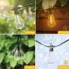 outdoor chandelier for backyard bistro porch garden.