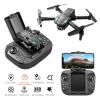Mini Quadcopter Professional RC Drone HD Camera Three-sided Obstacle Avoidance Air Pressure Fixed Height Foldable Toys - Two Camera-2 Battery