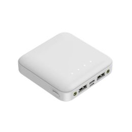 Portable Battery Charger; 10000mAh Type C Power Bank With Wall Plug LED Display External Compatible With IPhone; Samsung Smart Devices-White - White