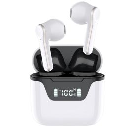 Garyway J101 TWS Wireless Earbuds Running Wear Earphone&amp;headphone New Earphone Arrival Sound Wireless Earphones - White