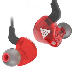 HiFi Sport Headphones 3.5mm In Ear Earphone For Running With Microphone Headset music Earbuds - Red - CN