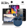 Original Pro6 TWS Touch Control Wireless Headphone Bluetooth 5.0 Earphones Sport Earbuds Music Headset For Iphone Xiaomi phones - Blue