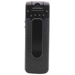 B18 1080P HD Mini IP Camera Voice Audio Recorder PIR Motion Dection Infrared Night Vision Back Clip Mini DVR built in 32GB - black