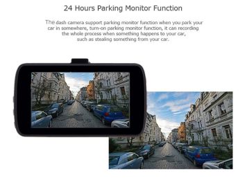 H802B 3" Car DVR Dash Camera Full HD 1080P Dash Cam Night Vision With 6 IR Light Auto Driving Loop Video Recorder Dashcam built in 32GB - black