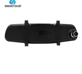 XH302 Smartour Car Dvr Recorder Camera Rearview Mirror Auto Dvr Dual Lens  32GB - black