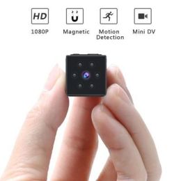 MD23 HD 1080P Mini Camera Sport DV Portable Covert Body Cam With Night Vision And Motion Detection Small Security Carmera Card built in 32GB - black
