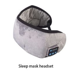 Sleep Mask; WirelessSleeping Headphones Music Earbud EyeMask For Side Sleepers Men; Women Girl Ultra Soft Thin Speakers Cool - Light Grey