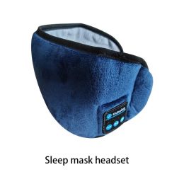 Sleep Mask; WirelessSleeping Headphones Music Earbud EyeMask For Side Sleepers Men; Women Girl Ultra Soft Thin Speakers Cool - Blue