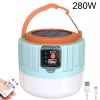 LED Solar Camping Light USB Rechargeable Bulb Outdoor Tent Lamp Portable Lantern Night Emergency Bulb Flashlight BBQ Hiking Tool - Best 280w B