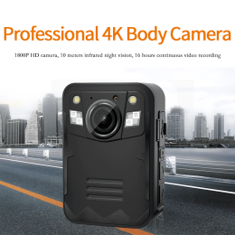 PQ5 Q5 Mini Body Camera 4K 1800P Police Camera Wide Angle Small DVR Camera Night Vision Body Cam Mini Camcorder built in 32GB - 32GB