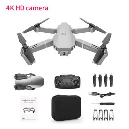 E58 Drone 1080P HD Camera WiFi Collapsible RC Quadcopter Helicopter Toy - E68 Grey 1 Battery - 4K