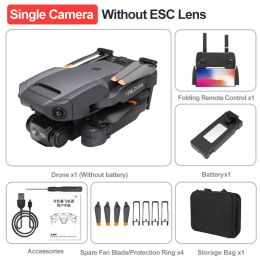 2022 New P8 Drone 4K With ESC HD Dual Camera 5G Wifi FPV 360 Full Obstacle Avoidance Optical Flow Hover Foldable Quadcopter Toys - Single BK No ESC 1B