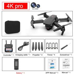 New E88 Pro Drone 4k HD Dual Camera Visual Positioning 1080P WiFi fpv drone height preservation rc quadcopter - 4K pro 1B