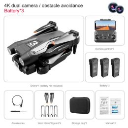 2022 NEW MiNi Drone 4K HD Camera Optical Flow Positioning 2.4G Wifi Picture Transfer Drone profesional - Black 4K 3B