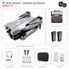 2022 NEW MiNi Drone 4K HD Camera Optical Flow Positioning 2.4G Wifi Picture Transfer Drone profesional - Gray 4K 2B