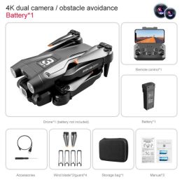 2022 NEW MiNi Drone 4K HD Camera Optical Flow Positioning 2.4G Wifi Picture Transfer Drone profesional - Black 4K 1B
