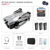 2022 NEW MiNi Drone 4K HD Camera Optical Flow Positioning 2.4G Wifi Picture Transfer Drone profesional - Gray 4K 3B