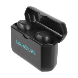 5.1 TWS Wireless Earbuds Headphone in-Ear Earphone Headset with Charging Case - Black