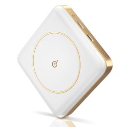 Magnetic Wireless Power Bank 10000mAh Magnetic Portable Charger MagSafe Wireless Power Bank Fit for IOS Phones 14/13/12/11 Series - White