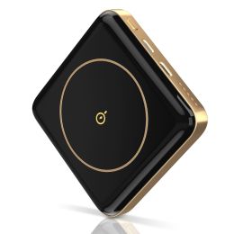 Magnetic Wireless Power Bank 10000mAh Magnetic Portable Charger MagSafe Wireless Power Bank Fit for IOS Phones 14/13/12/11 Series - Black