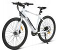 Electric Bicycle 36V 350W 10AH 7S speed 80KM 150KG +APP disc brake front and rear lights 700C*45C KENDA spoked wheel E Bike - White