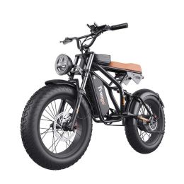 EMB001 Fat Tires Off Road Electric Bike  1200W Powerful Motor - black