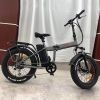 FstNiceTed Foldable Electric Bike; Electric Bike for Adults 350W Electric Bicycles; 36V 10Ah Removable Lithium Battery Gray - Gray