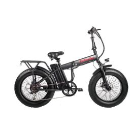 FstNiceTed Foldable Electric Bike; Electric Bike for Adults 350W Ebike Electric Bicycles Electric; 36V 10Ah Removable Lithium Battery Black - Black