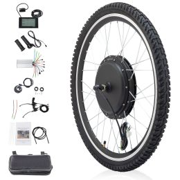 48V1000W Front Fat Tire Electric Bike eBike Conversion Kit 26in - As pic