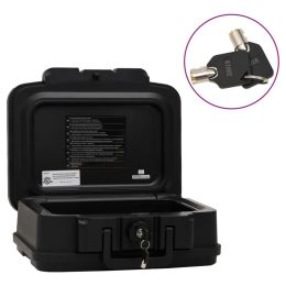 Safe Box Black 15"x12.8"x6.5" - Black
