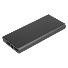 20000mAh Power Bank Portable External Battery Pack Phone Charger with Dual USB Output Ports Type C Micro USB Input - Black