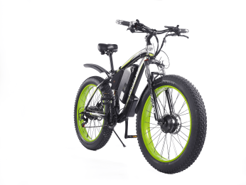 GOGOBEST GF700 26*4.0 Fat Tire Electric Mountain Bike 50km/h 1000w Dual Motor 48V 17.5Ah electric bike - black