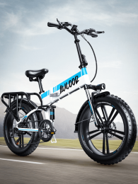 ZHENGBU HM20 Folding 20 Inch 750W Power Portable Electric Bicycle - blue - 750w