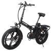 ZHENGBU EUY F6 20 Inch 750W 48V 15AH 18AH 20AH Shimano 7 Speed Folding E Bike Fat Tire Electric Bike - 750w - 18ah