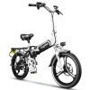 ZHENGBU X6 20inch 400W 10.4AH Electric bicycle Small men and women help ebike ultra-light folding electric bike - 400W - 10.4AH