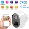 1080P FHD WiFi IP Camera Two-Way Audio Security Surveillance Camera IP65 Waterproof Network Camcorder - White