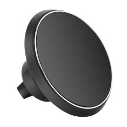 Qi Wireless Car Charger Magnetic Car Phone Charger 5W Charging Pad Air Vent Phone Mount Holder - Black