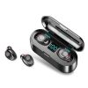 8D Stereo True Wireless Bluetooth Earbuds With 1200mAh Charging Case - Black