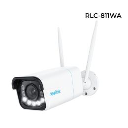 Reolink 4K Security Camera Smart Detection 8MP Wi-Fi 6 Tech Surveillance Cameras Onvif 2.4G/5Ghz Wireless 5MP Outdoor IP Camera - PAL - RLC-811WA