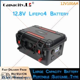 12V 120ah Portable Power Station LiFePO4 Battery 100ah Rechargeable LFP Battery Packs with BMS for Outdoor Camping Motor Backup - 100AH LIFEPO4