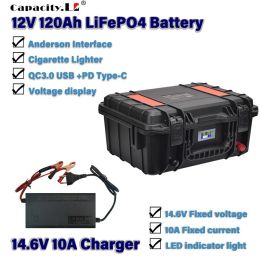 12V 120ah Portable Power Station LiFePO4 Battery 100ah Rechargeable LFP Battery Packs with BMS for Outdoor Camping Motor Backup - OR 120AH LIFEPO4