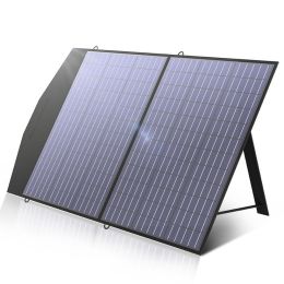 ALLPOWERS Solar Charger 18V100W Foldable Solar Panel Suit For Portable Power Station/Generator Outdoor Travel Camping - AS PICTURE