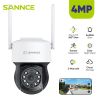 SANNCE 5MP Wireless Security Camera Smart Full Color Two Way Voice Human Detection Surveillance CCTV WIFI Protection Camera350 ° - 1Pcs Camera