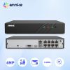 ANNKE 8CH 6MP POE Video Recorder H.265+ NVR For HD POE 2MP 3MP 4MP 5MP 6MP IP POE Cameras Home Surveillance Security System Kit - 2T