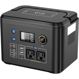 Portable Power Station 350W, 260Wh/70,000mAh Backup Lithium Battery, 110V Pure Sine Wave Power Bank with 2 AC Outlets,Portable - Default
