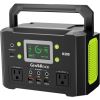 Portable Power Station, 110V/300W Pure Sine Wave Solar Generator, 222Wh Backup Lithium Battery with AC Outlet/QC - Default